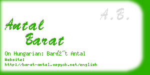 antal barat business card